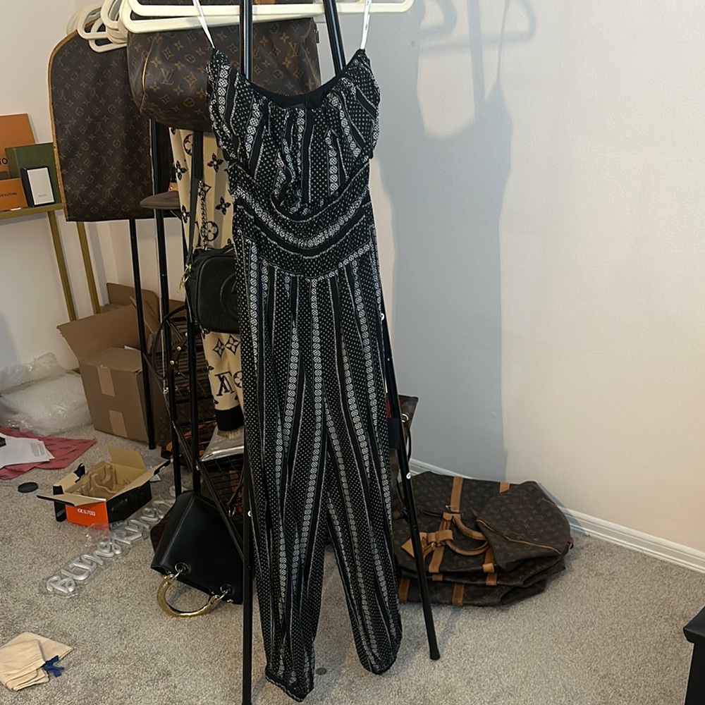 Black and White Women's Jumpsuit